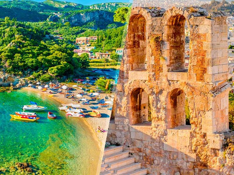 Viaggi Combinati Offerte Estive: Atene e Corfù in aereo, Grecia da 470€